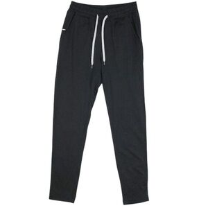 Vuori Black Permorfance Ponte Pants with Contrast Drawstring